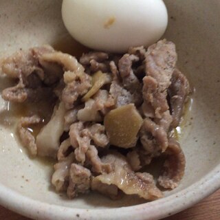 豚肉の生姜スライス炒め